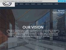 Tablet Screenshot of dynamic-contracting.com